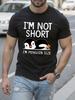 Funny Penguin Saying Tshirt I'm Not Short