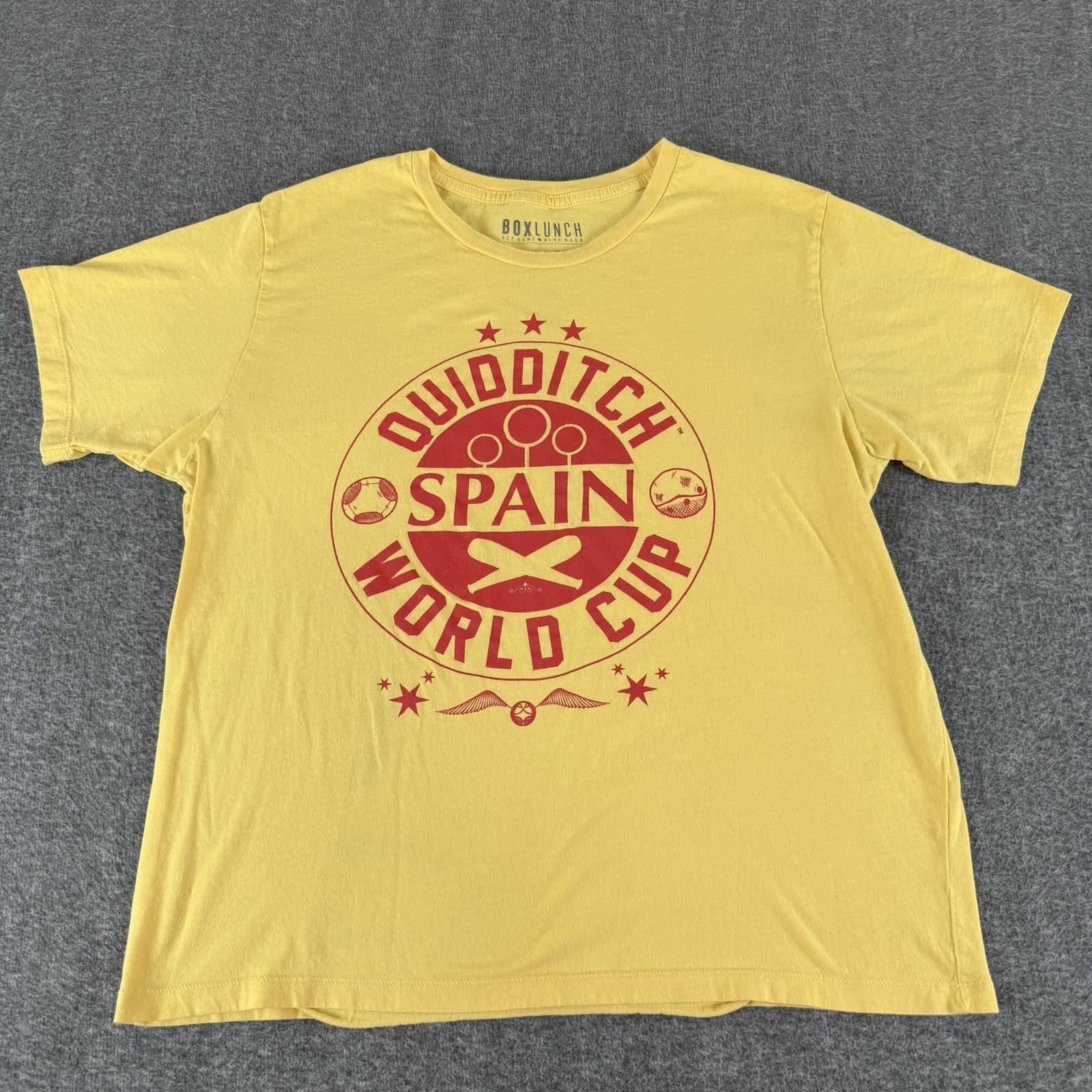 BoxLunch Harry Potter Wizarding World Quidditch Spain World Cup T-Shirt XL XL