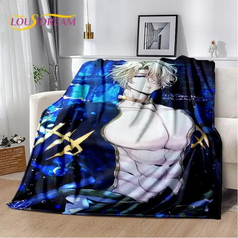 Record of Ragnarok Anime Cartoon Weiche Plüschdecke, Flanelldecke, Überwurfdecke für Wohnzimmer, Schlafzimmer, Bett, Sofa, Picknick-Abdeckung