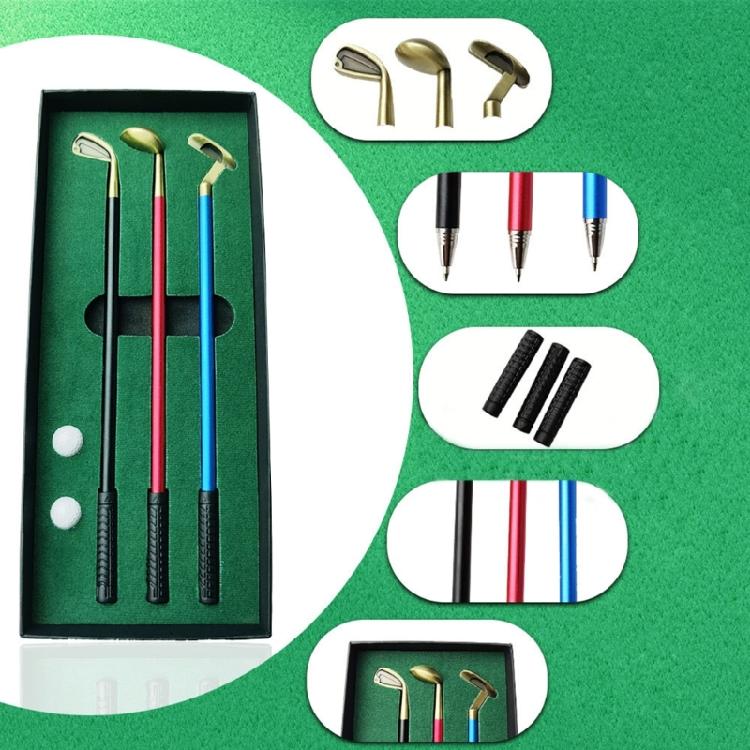 Golf Pen Set Desk Sports Game Gift for Office Colleagues Desk Part