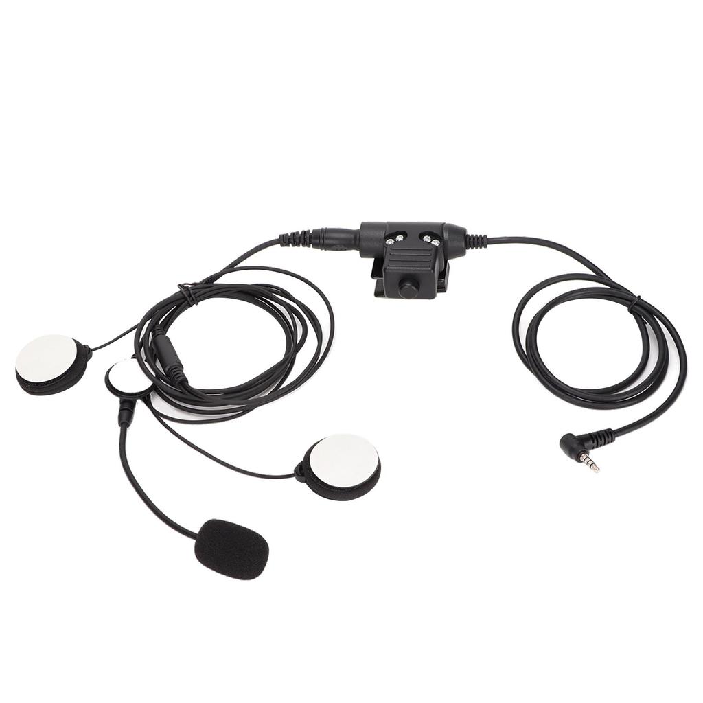 7.1mm Motorcycle Headset Noise Reduction Stereo Sound Bilateral Helmet Headphone with U94 PTT for