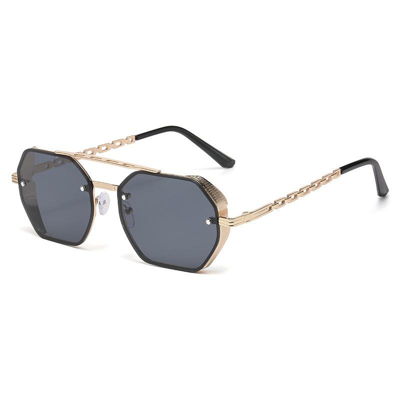 Cool Square Designer Sunglasses Women Men Metal Frame Geometric Sun Glasses Female Male Brand Fashion Oculos De Sol UV400