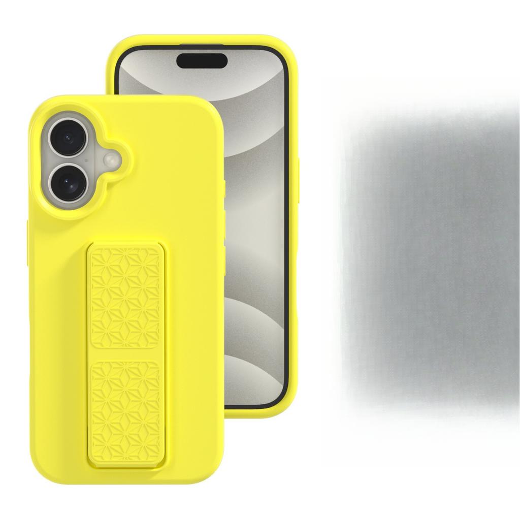 Suitable for Ip16promax Liquid Silicone Wristband Stand, Apple 15/14 Solid Color Protective Case