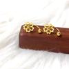 Korean Style Four-Leaf Clover Stainless Steel Ear Stud Earrings for Women