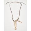 Silk Cord Necklace with Fish 04602615303
