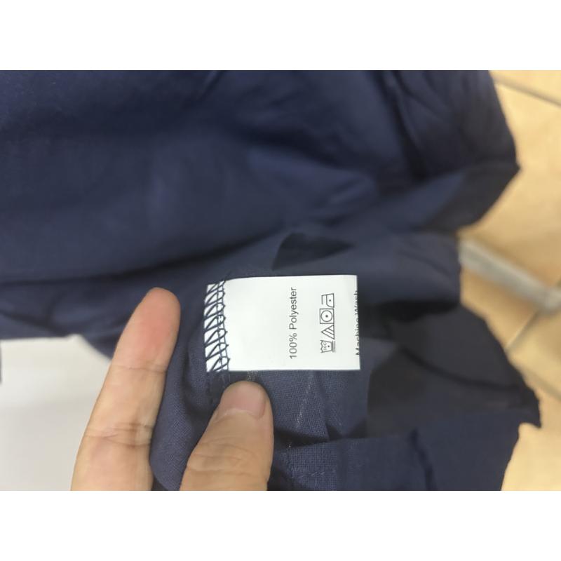 Damen Frühlings Sommer Baumwolle Leinen Maxikleid Hemdkragen Langarm Knöpfe Locker Große Größen Freizeitkleid mit Taschen für Tägliches Urlaubs Tragen