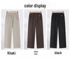 Women's Autumn/Winter High-Waisted Elastic Wool Trousers - Plus Size, Stylish & Loose Fit for Middle-Aged and Elderly Moms (2025 Collection)