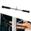 LAT Bar Non Slip Straight for Cable Pulley System Machine Squat Rack Gym Silver and Black