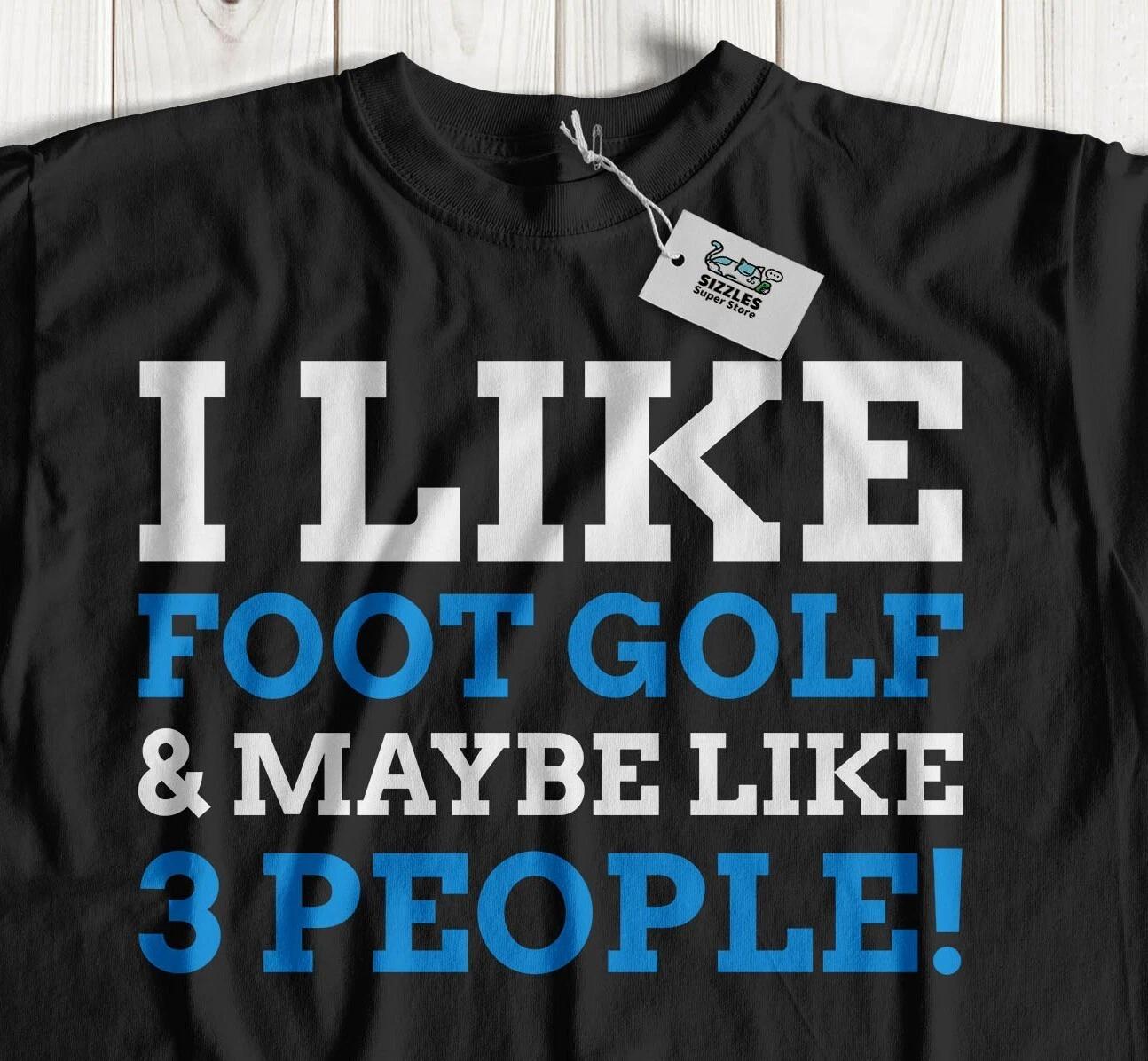 

Unisex Funny Foot Golf T-Shirt Kick Footie & Football Golfing Tees M