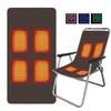 Tapis de Camping à 3 Niveaux de Chaleur 4 Zones de Chauffage Coussin de Chaise d'Extérieur Rechargeable pour l'Hiver Stade Intérieur Extérieur Sports Plage