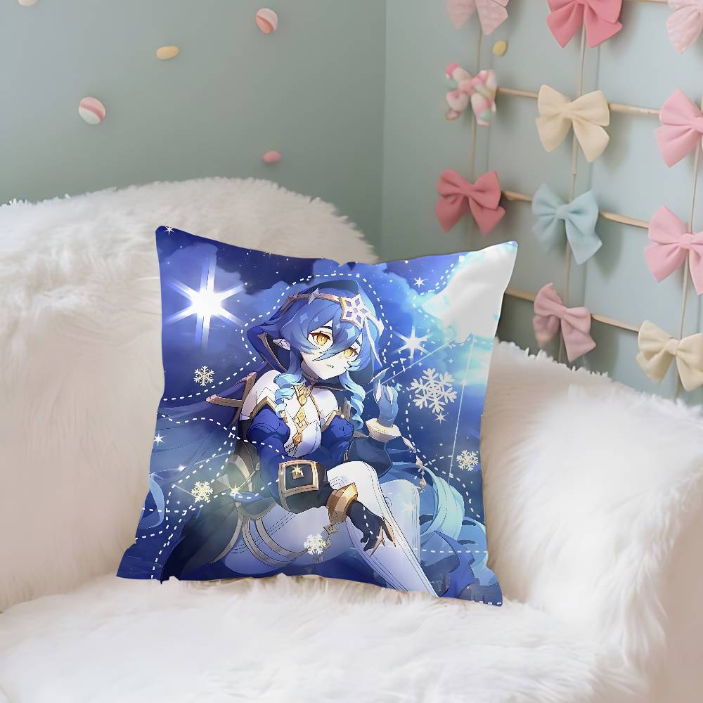 Layla Genshin Impact Pillow Case Throw Pillow Cover Nordic Vintage Style Cushion Covers Home Living Room Sofa Couch Seat