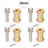 4 Peças Adaptador Hexagonal de Roda de 12mm Peças de Atualização Substitui Peças Acessórios para Axial SCX10 para HSP Trunk Acessórios DIY Peças de Reposição