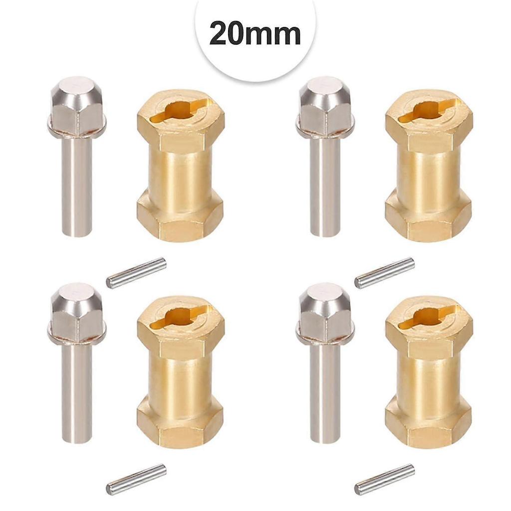 4 Peças Adaptador Hexagonal de Roda de 12mm Peças de Atualização Substitui Peças Acessórios para Axial SCX10 para HSP Trunk Acessórios DIY Peças de Reposição