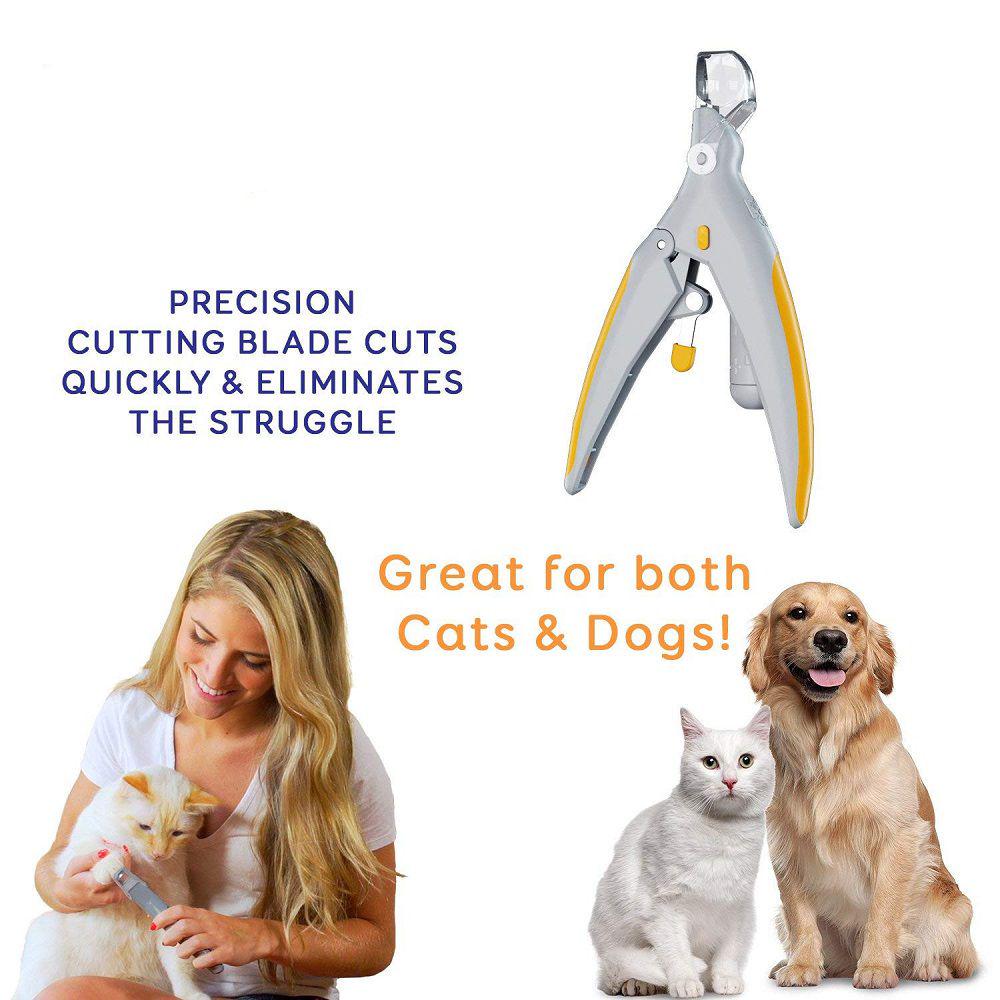Nail Clipper Pet Great For Cats  Dogs Features Led Light Magnification 5x