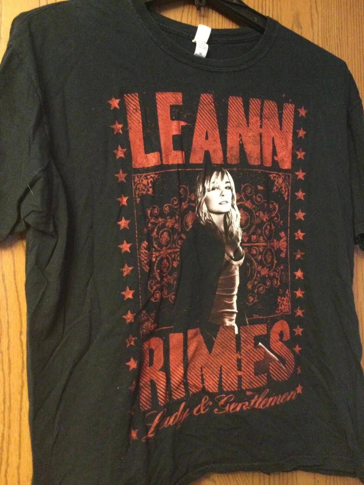 Leann Rimes - “Lady & Gentlemen” Black Shirt. XL. Gildan. 3XL