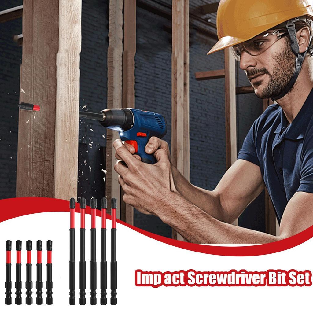Screwdriver Bit Sets Anti Slip Screwdriver Bit Set Ratchet Wrench Heavy-Duty Driver Extension Anti-Slip Adapter Tool For Home