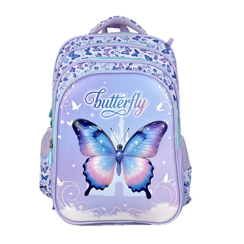 Student Schoolbag Can Hold Tie Rod Cartoon Backpack Large Capacity 4 Layer Zipper 18 Inch Boys And Girls
