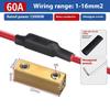 5Pcs Brass Terminal Block With Heat Shrink Tubing High Current Waterproof Quick Terminal Block Pressure Free Fast Connector