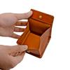 Subaru Coin Genuine Coin and SUBARU Official Brown (SUBARU) Case, Leather, Vegetable-Tanned Leather, Wallet, Purse, Men's Women's, Logo, Box-Shaped,