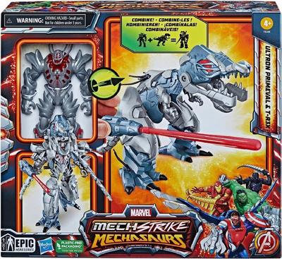 FIGURE Marvel Mech Strike Mechasaurs Ultron Primeval + T-R3X