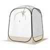 Pop-up Sportzelt, 1,27x1,27 m Klares Blasen-Zelt für 1 Person, Wasserdichter Outdoor-Pod mit Bodenmatte & Dachabdeckung, Garten-Iglu-Kuppelzelte Camping