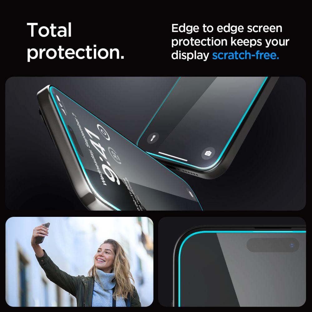 Szkło Hartowane Spigen Glas.tr Ez Fit 2-Pack Iphone 15 Pro Max Clear