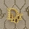 Dior Honeycomb pattern Chain Shoulder Shoulder Bag 2-way clutch vintage beige PVC Women Used