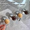 Vacuum Suction Cup Hooks Push-to-Lock No Drill No Nails No Glue Required Wall Hook Heavy Duty Round Spherical Design Hanging Hook for Keys Towels