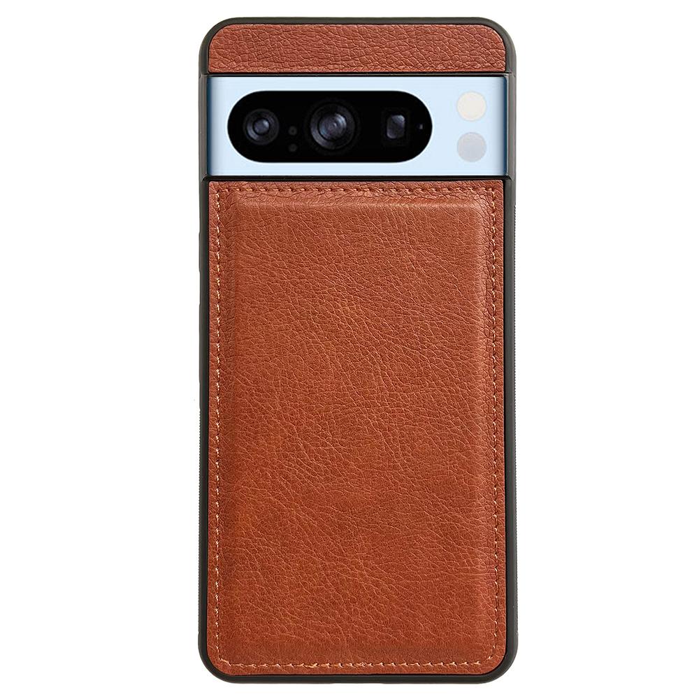 For Google Pixel 9 Pro XL Case Calf Texture Leather Coated TPU Protective Phone Cover