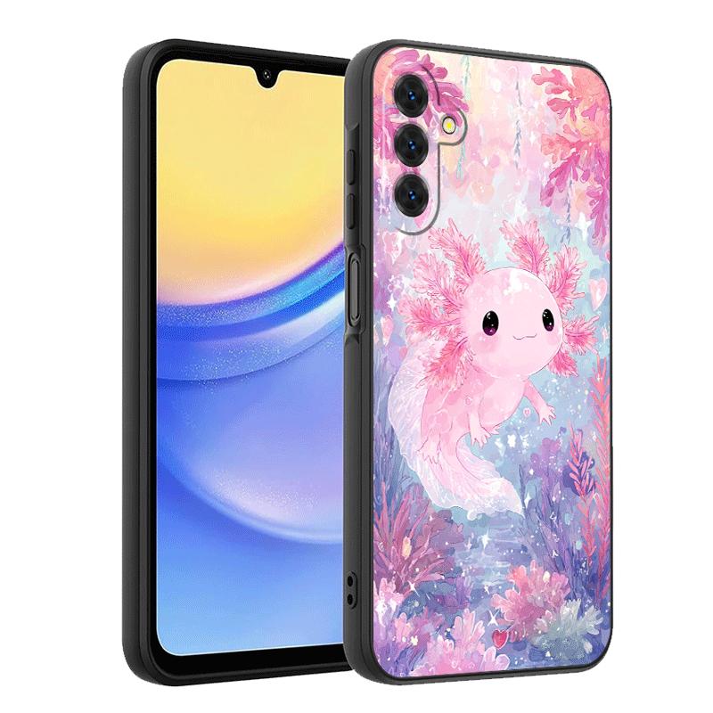 Axolotl Cartoon Cute Soft Phone Case for Samsung A17 A37 A57 A16 A26 A36 A56 A15 A25 A35 A55 A14 A24 A34 A54 A13 A23 A33 A53 A52