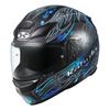 OGK Kabuto SHUMA FLAME Motorcycle Flat Size 2086224 Helmet, Black/Blue, M,