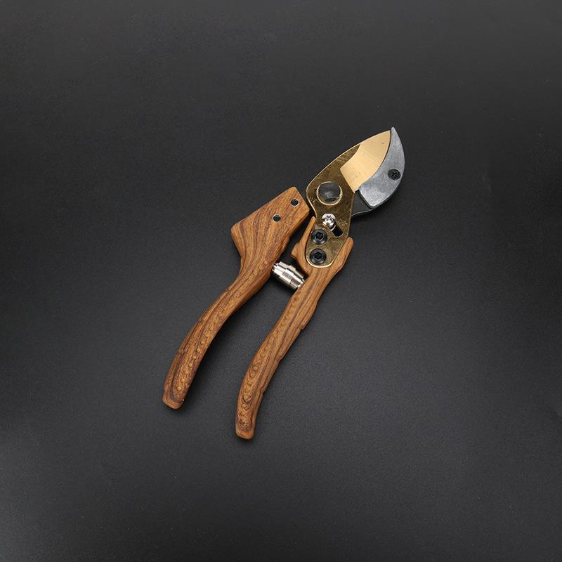 SK5 Steel Twocolor Blade Gardening Shears Bypass Pruning Scissors Heavy Duty Pruning Manual Pruning GardenTool Wood Pattern