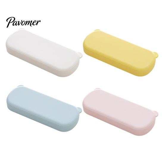 Color Pencil Case Large Capacity with Compartments, Macaron Plastic Stationery Storage Box Box, Portable Student Pen Bag for School Office Home
