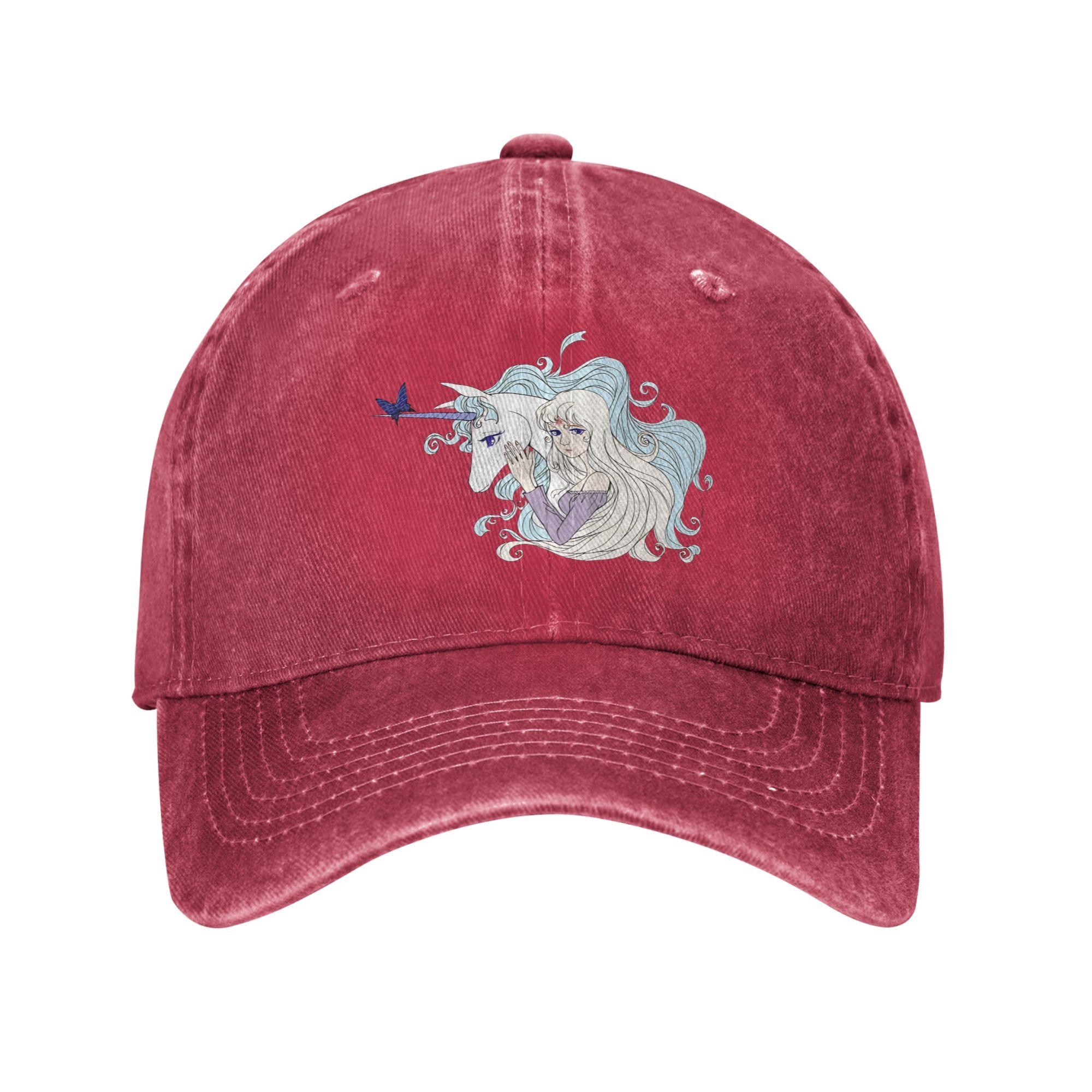 Summer The Last Unicorn Baseball Cap Sun Save Unicorn Sun Visor Washed Trucker Hat Unisex Unisex Fashion Outdoor Sport Snapback Cap One Size