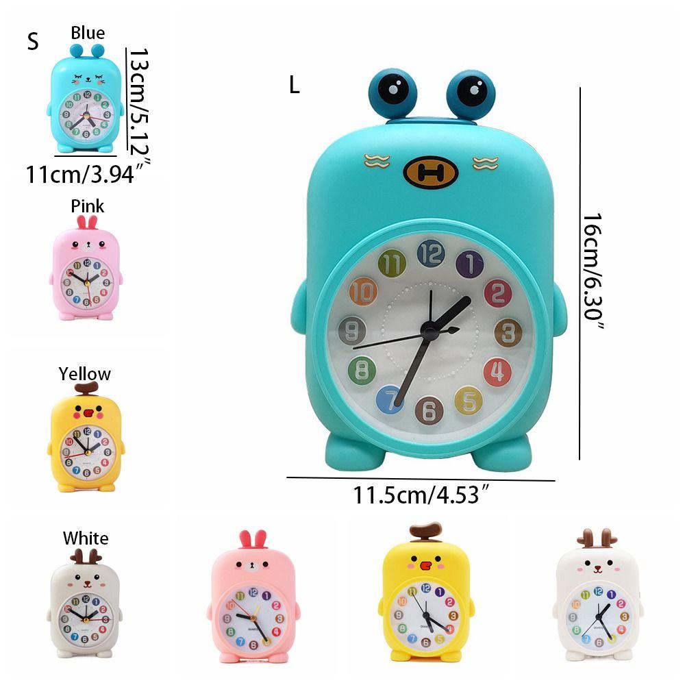 Funny Desktop Mute Clock Animal Pattern Small Desk Clock Creative Student Alarm Clock  Children's