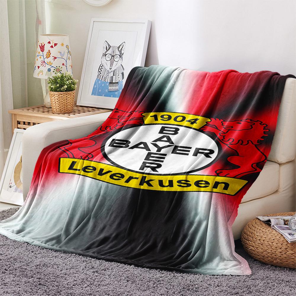 Bayer 04 Leverkusen logo Print FlAannel Blanket, High quality Comfortable for All Seasons, Home Decor, Warmth and Comfort