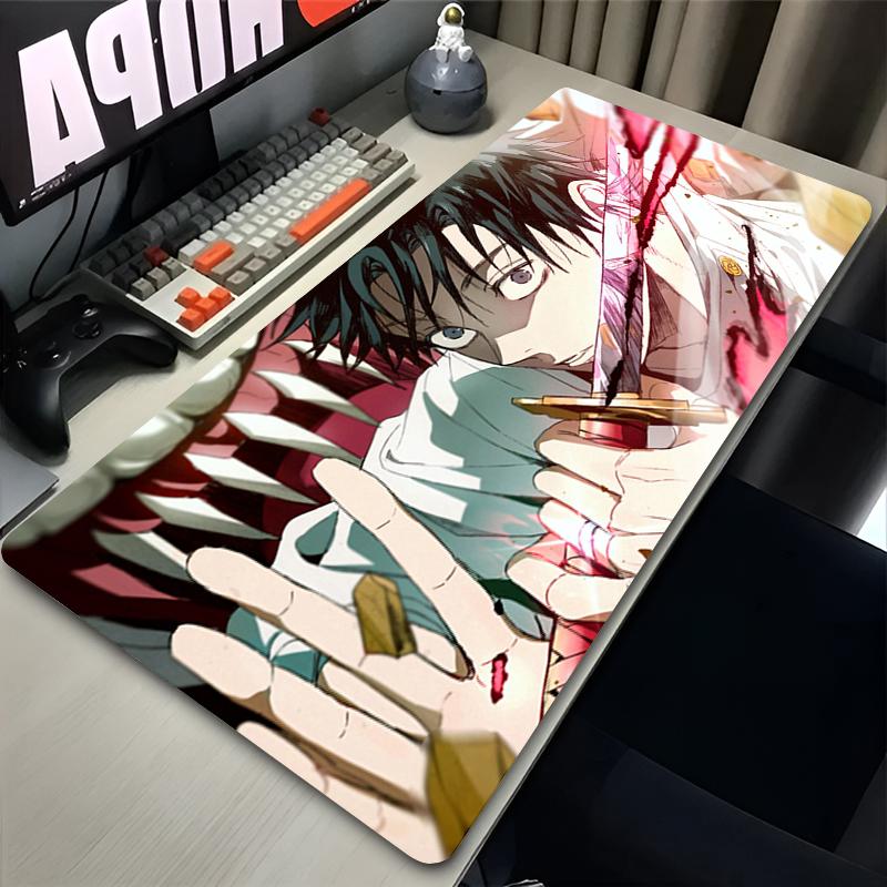 Tappetini per Mouse HD Anime Viola Yuta Okkotsu Tappeto Tastiera da Gioco Mousepad per Laptop PC J-Jujutsu Kaisen Armadietto da Gamer Tappetino Esteso per Scrivania
