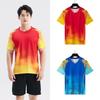Quick Dry Unisex Badminton T-Shirt Breathable Sportswear Men Women Training Gym Team Sports