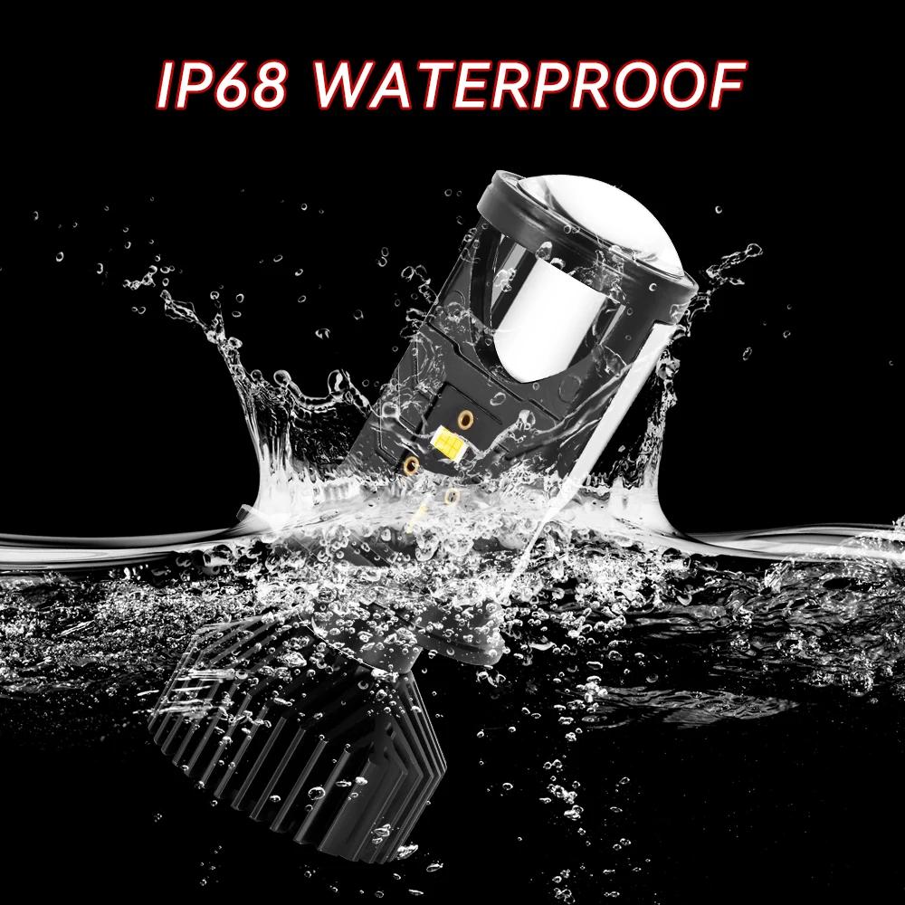 Y6 Lens H4 LED Headlight Universal 12V Motorcyle Car Light Far Integrated Headlight of Type Universal Bulb Car Motorcycle