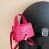 Fashion crocodile pattern women's handbag shoulder messenger bag