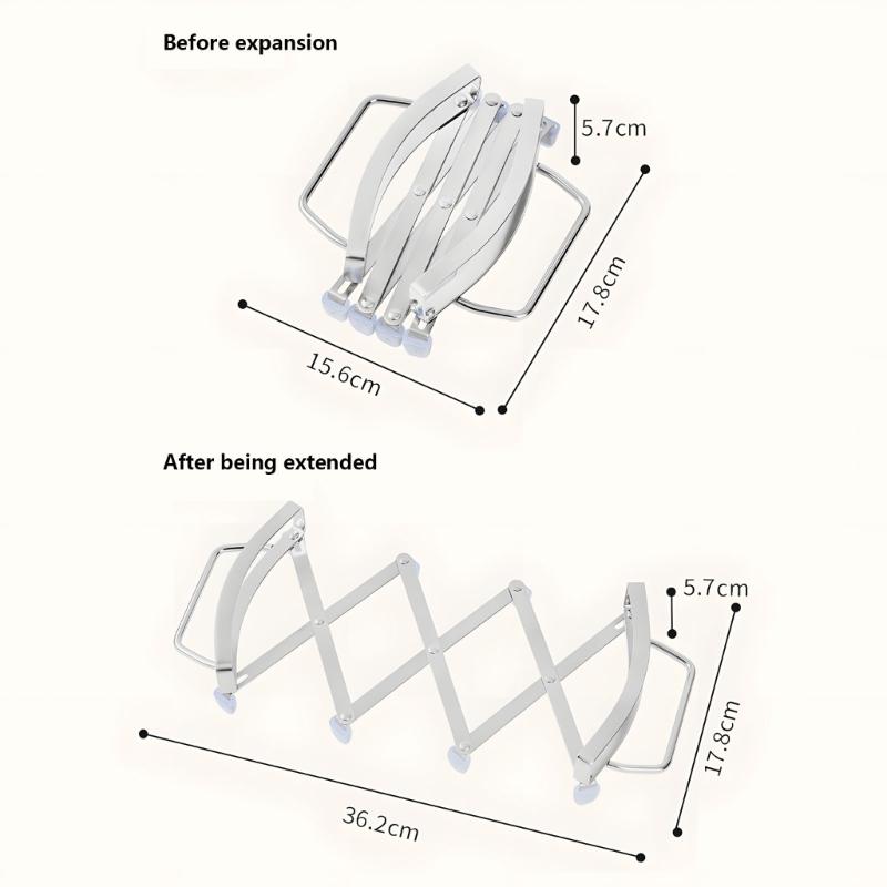 Extendable Kitchen Trivet Heat Resistant And oxidation Proof Including Comfortable Handle