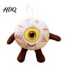 Creepy Room Accessory Halloween Eyeball Plush Keychain Funny Scary Eye Stuffed Toy Pendant Backpack Decoration for Backpack Spooky Mini Doll