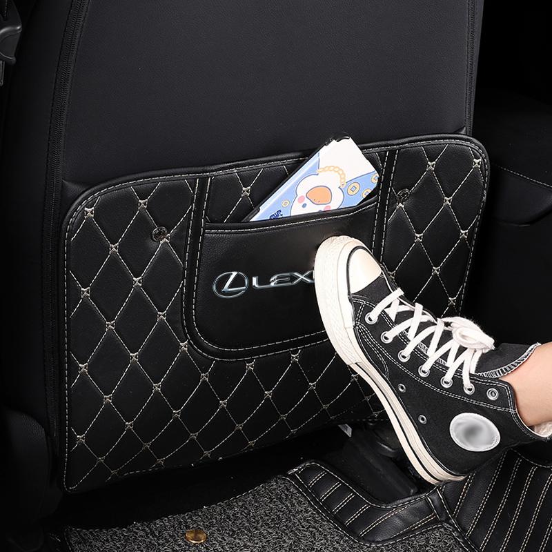 Tappetini Anticalcio in Pelle per Auto Copertura Protettiva Schienale Sedile Auto Per Lexus F SPORT ES RX NX LS UX LM LX GX LC RZ IS CT GS RC HS SC LBX