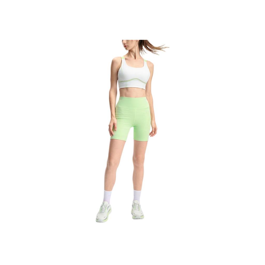 Fila Solid Color Casual Comfortable Mid Waist Three Quarter Pants Women Shorts Light-Grass-Green A11W431609FLG