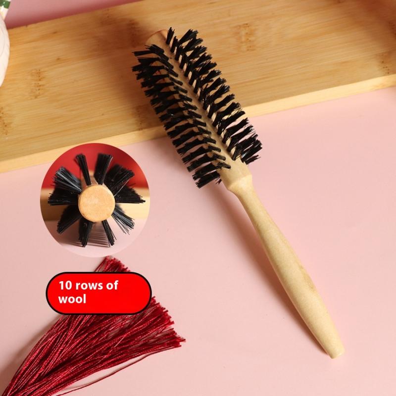 

Профессиональная салонная роликовая расческа для женщин и мужчин Специальная деревянная расческа для завивки Парикмахерские инструменты Круглая цилиндрическая щетка