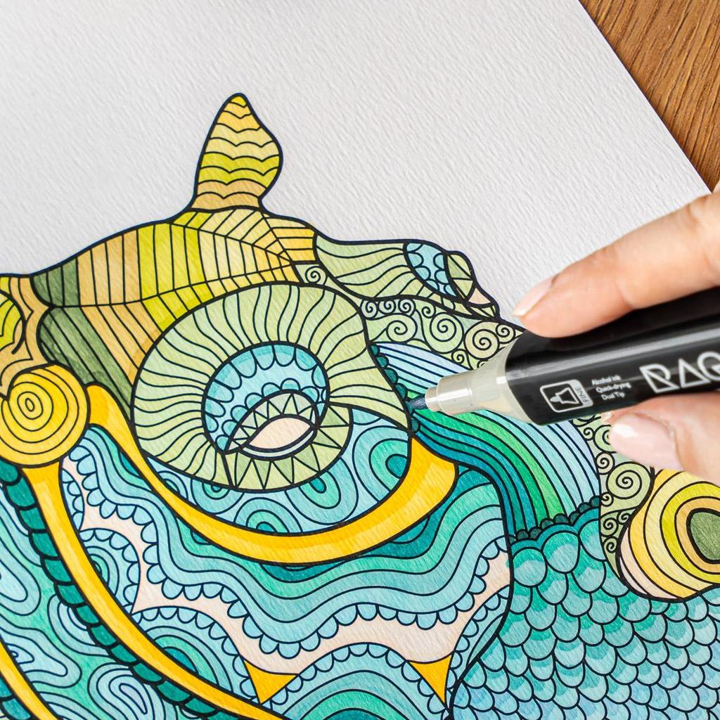 Alcohol MARKERS 264 Double-Sided Markers, Pens