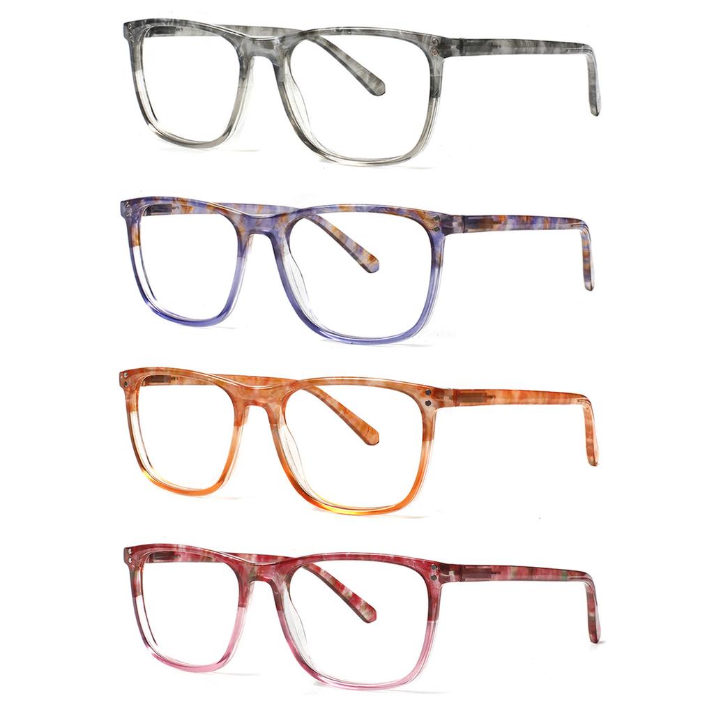 Turezing Reading Glasses for Men and Women Square Frames HD Lenses Ultra Lightweight Presbyopia Glasses