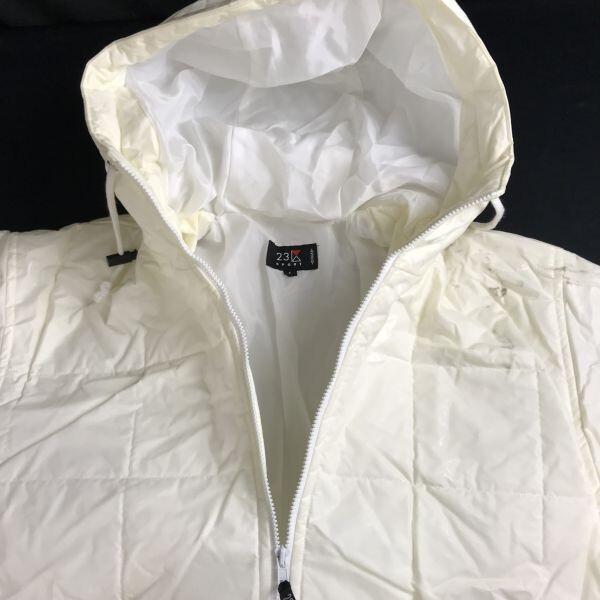 USED/Made in Japan 23KU SPORT Bench Coat Winter Jacket F Women White Padded Outerwear