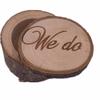 Wooden Wedding Printed "we Do" Ring Box Romantic Valentines Day Chic Country Holder Locker