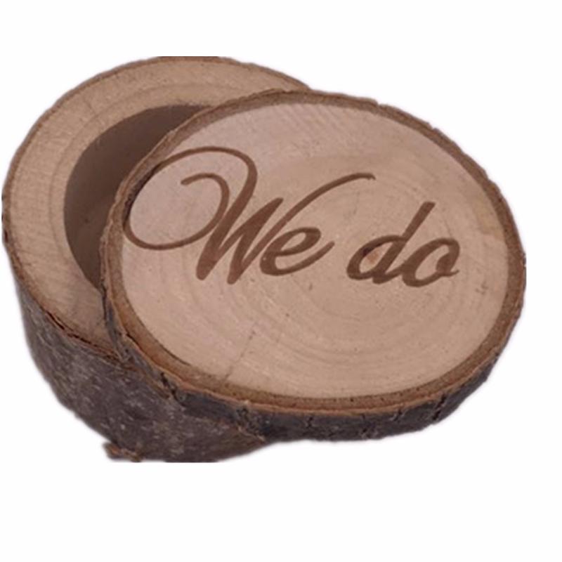 

Printed we do wooden wedding ring box romantic valentine s day chic country holder locker